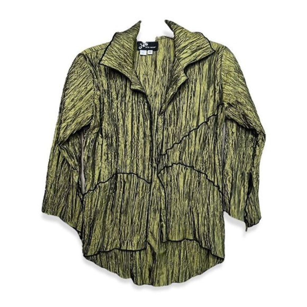Vintage 90s jacket crinkle fabric - Picture 1 of 9